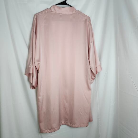 Victoria's Secret Silky Blush Pink Robe Sz M/L Loungewear Elegant honeymoon spa - Picture 3 of 8